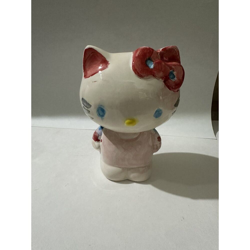 Sanrio Hello Kitty Porcelain Ceramic Figure 2013 Painted Glazed 5.5" Rare
